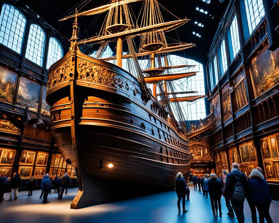 Bezoek aan het Vasa Museum, Stockholm, Zweden
