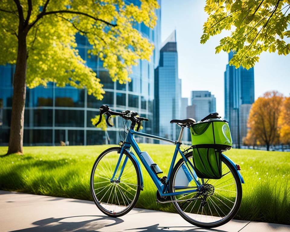 fietsen naar het werk