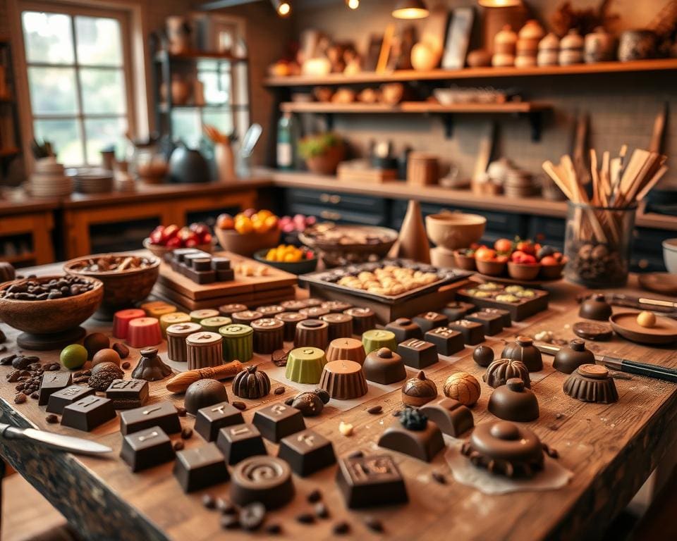 Bezoek een chocoladeworkshop en maak je eigen creaties