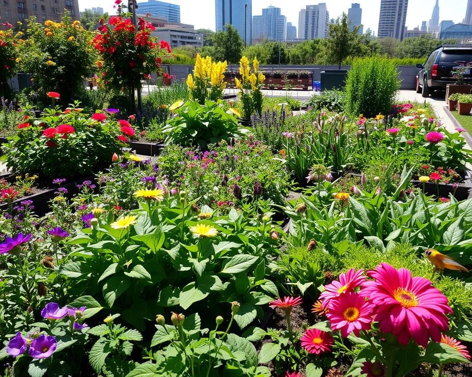 Bezoek een stadstuin vol culinaire kruiden en bloemen