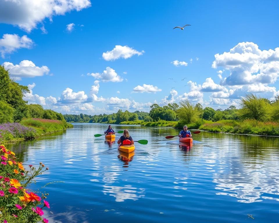 Doe mee aan een kajaktocht langs natuurgebieden