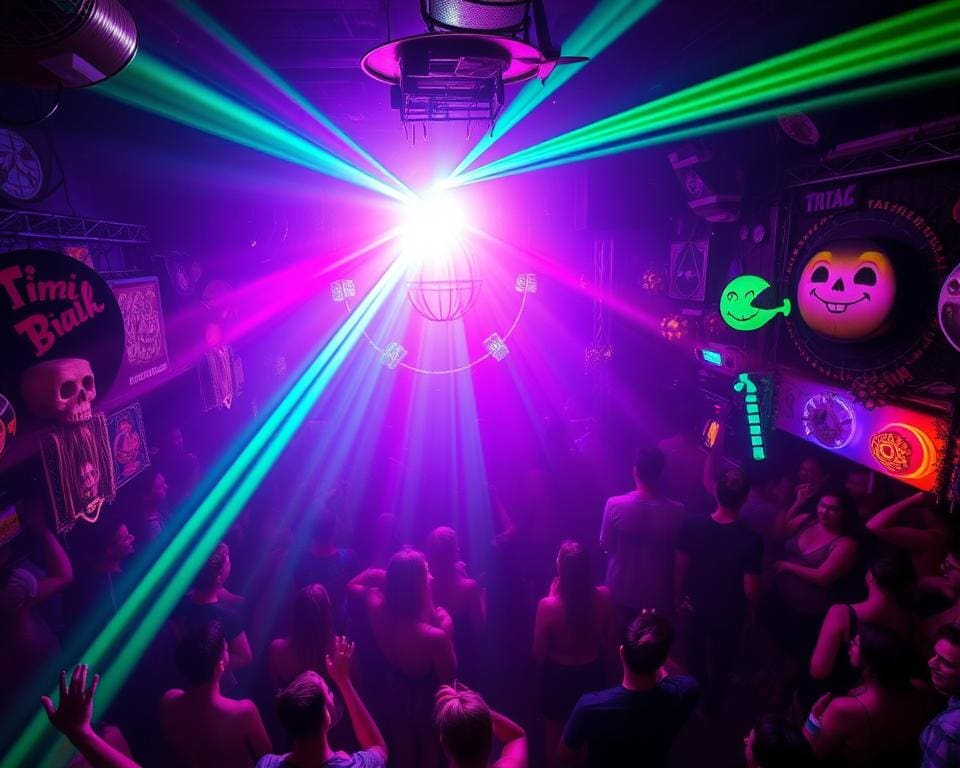 Ga naar een midnight rave op een geheime locatie