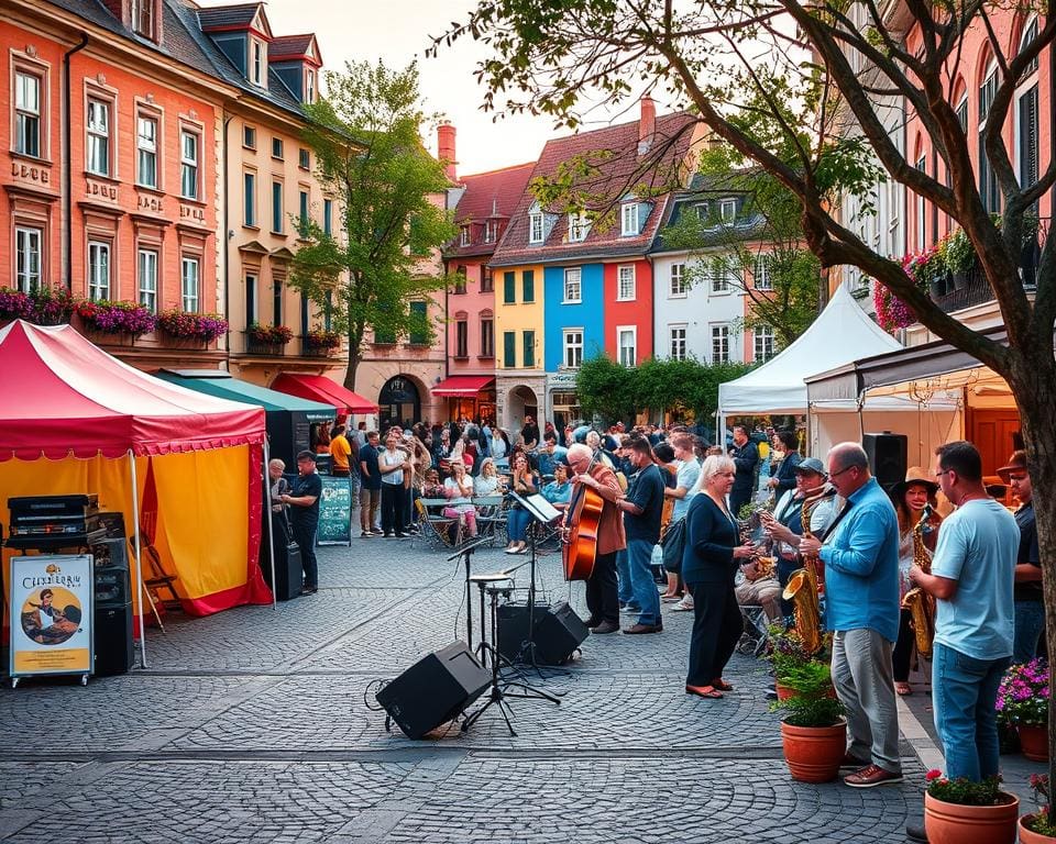 Geniet van een jazzfestival in een pittoreske stad