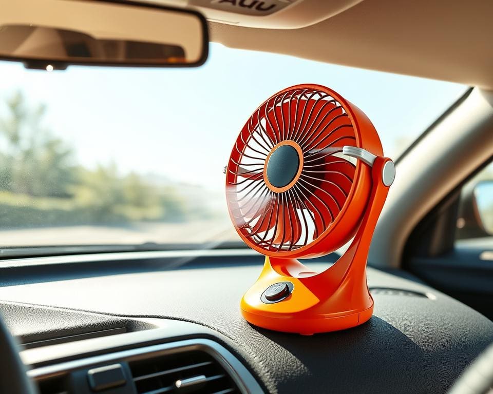 Handige ventilatoren voor in de auto