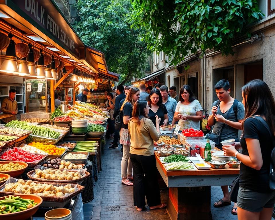 Proef lokale delicatessen tijdens een culinaire wandeling