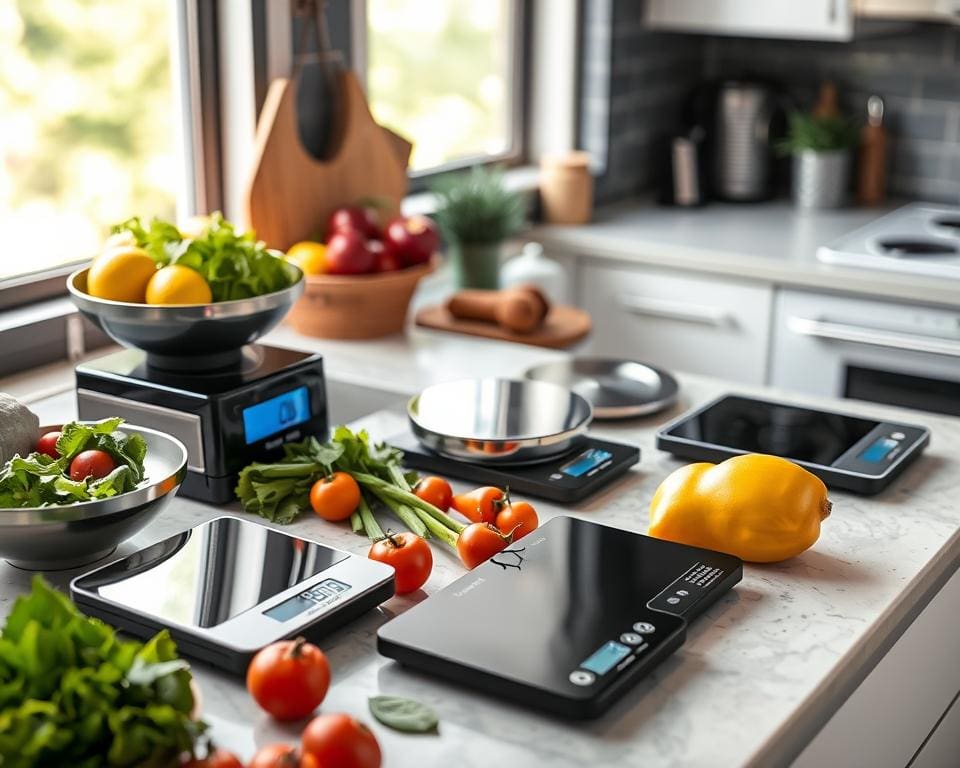 Weegschalen voor precieze metingen in de keuken