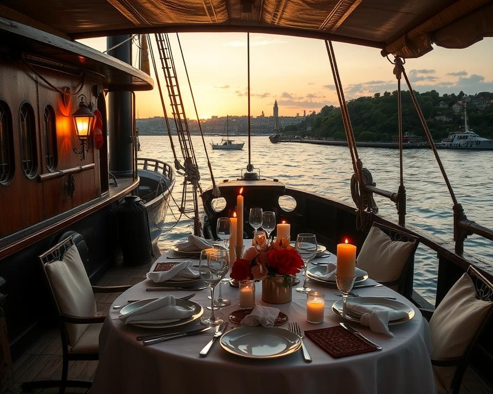 culinair genieten op een schip