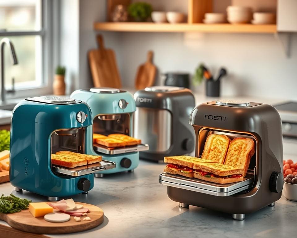 Tosti-apparaten voor een krokant ontbijt